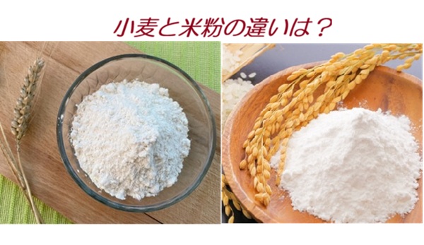 小麦粉と米粉の違い
