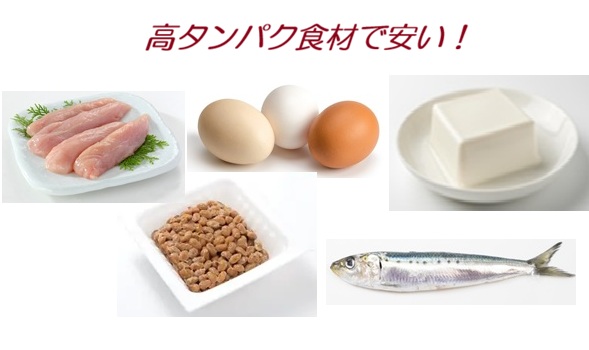 高タンパクの食材で安いもの